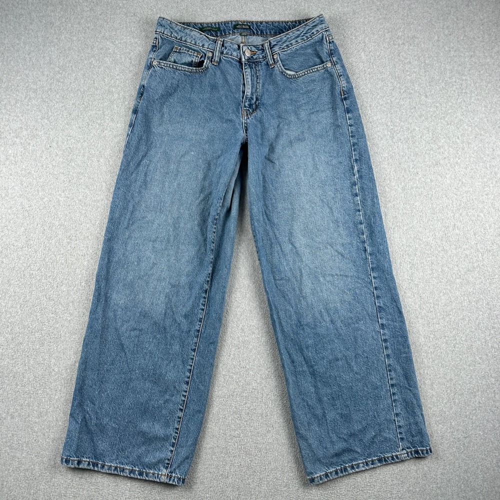 Wild Fable Jeans Womens 8 Low-Rise Baggy Blue Denim Wide Leg